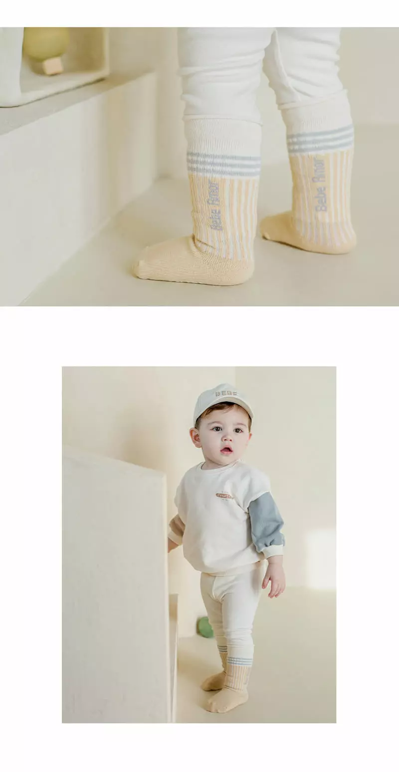 Kids Clara - Korean Baby Fashion - #babyoutfit - Abin Rolling Baby Knee Socks [set of 5] - 4