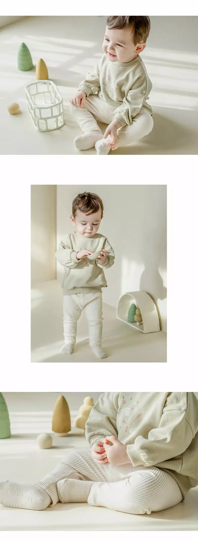 Kids Clara - Korean Baby Fashion - #babywear - Lowell Baby Leggings [set of 5] - 3