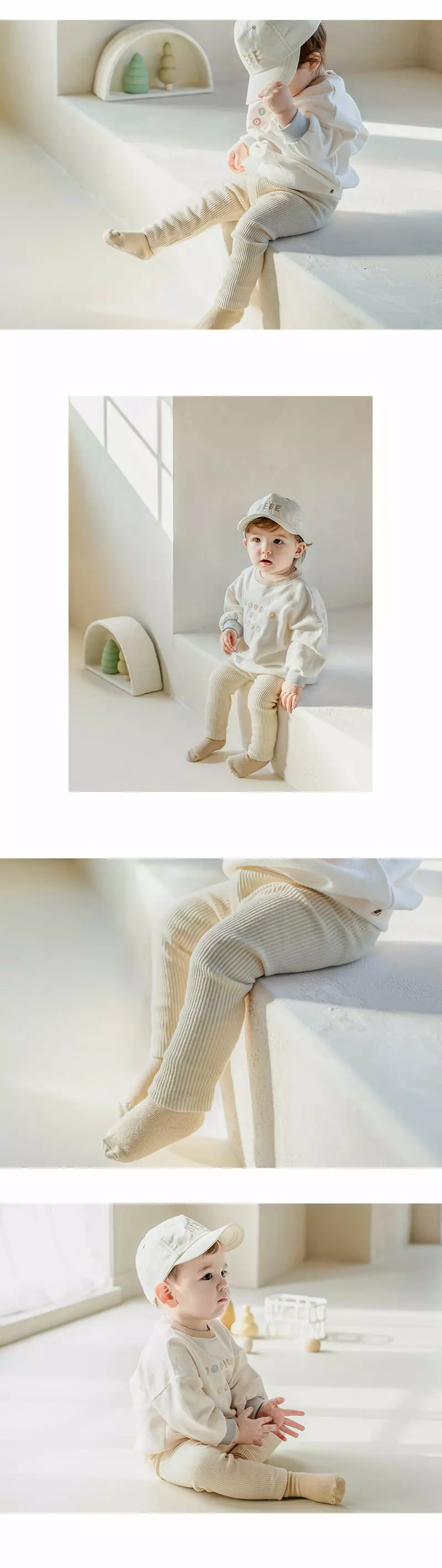 Kids Clara - Korean Baby Fashion - #babywear - Lowell Baby Leggings [set of 5] - 4