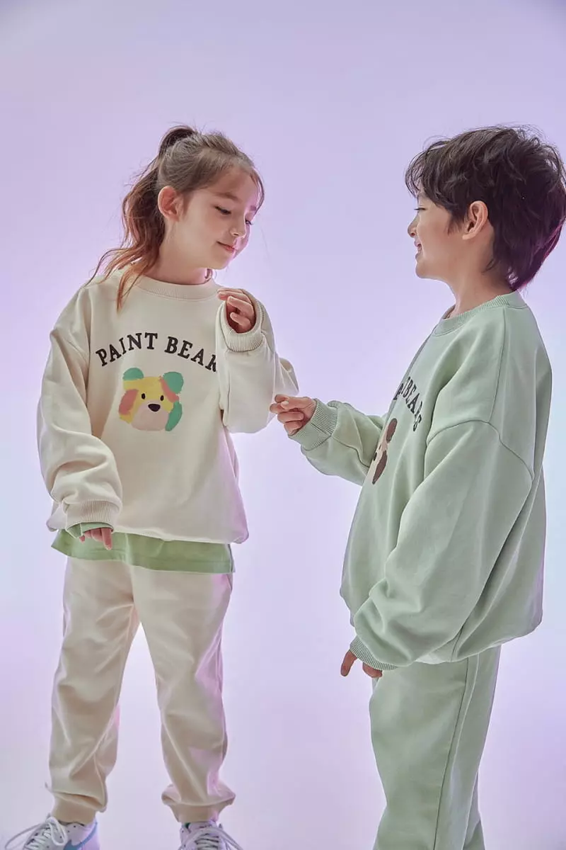 Kokoyarn - Korean Children Fashion - #childofig - Bear Top Bottom Set - 7