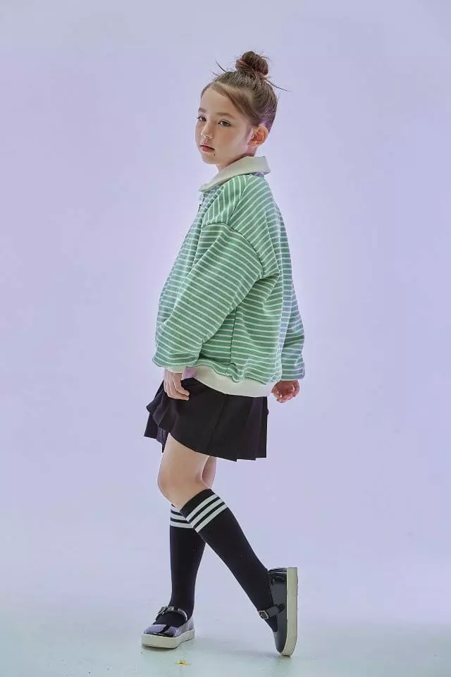 Kokoyarn - Korean Children Fashion - #childrensboutique - Stripes Sander Zip-up - 2