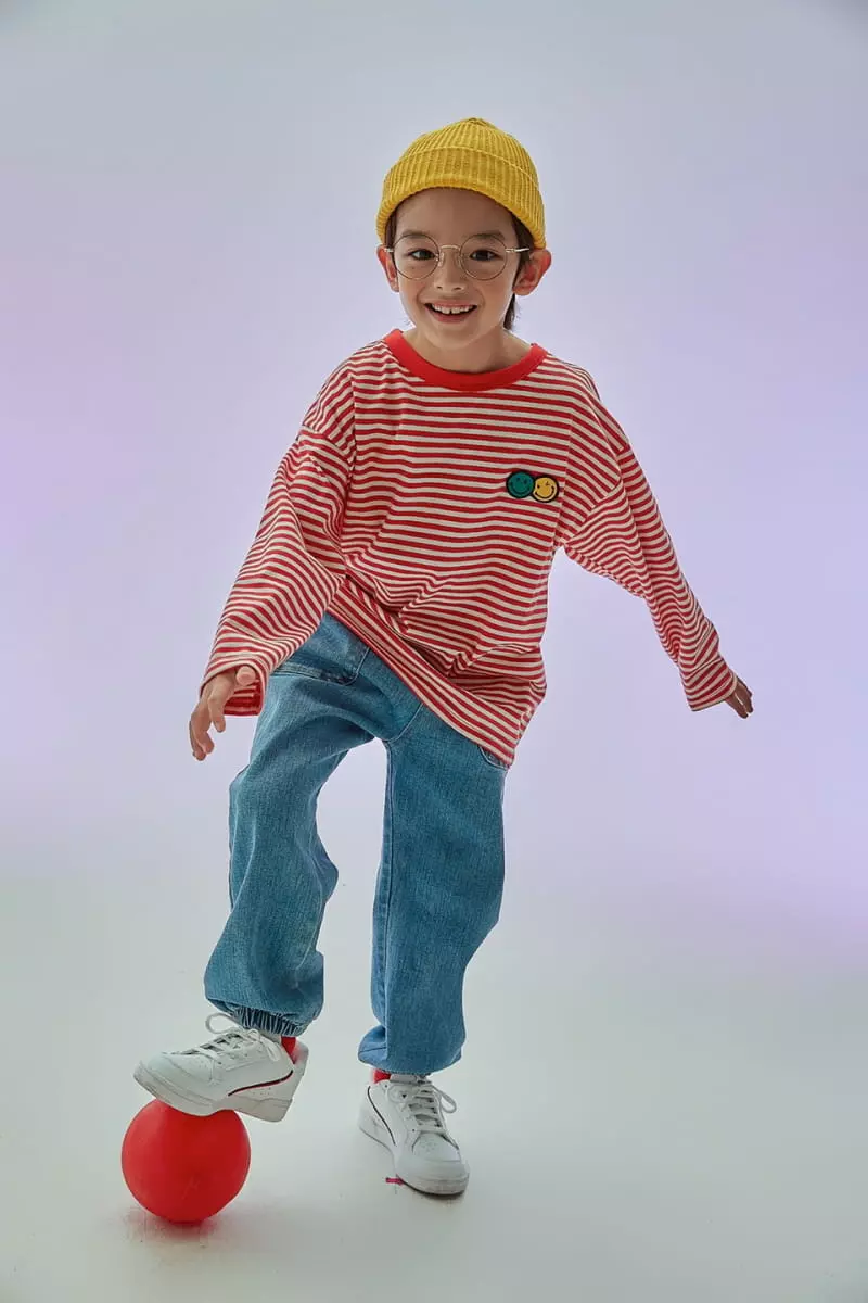 Kokoyarn - Korean Children Fashion - #designkidswear - Smile Stripes Tee - 2