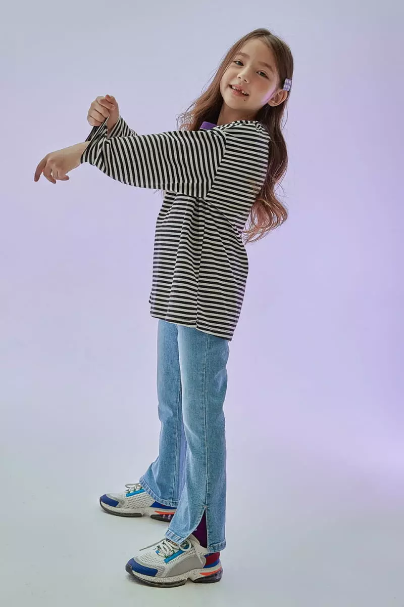 Kokoyarn - Korean Children Fashion - #kidsstore - Sand Denim Bootscut - 2