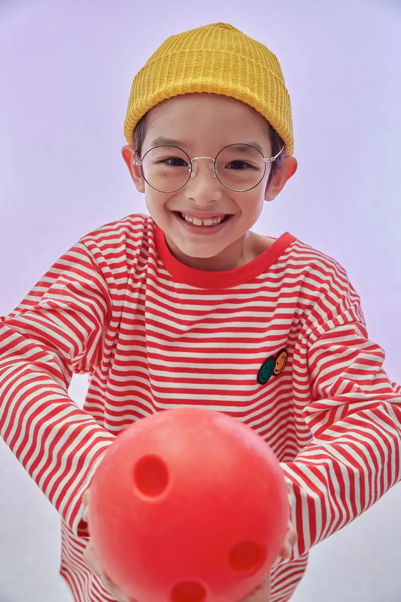 Kokoyarn - Korean Children Fashion - #littlefashionista - Smile Stripes Tee - 9