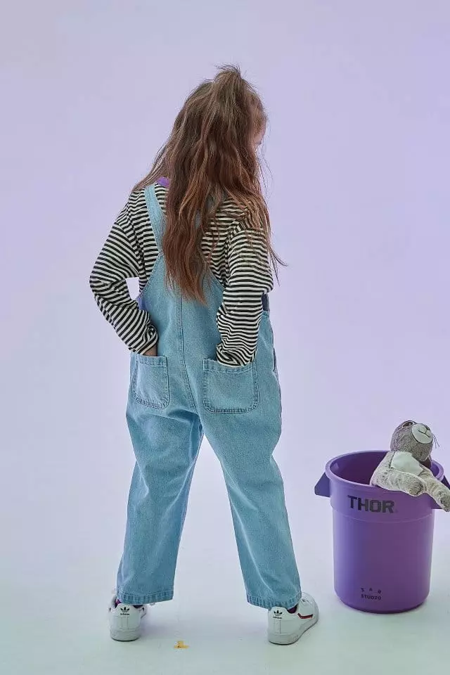 Kokoyarn - Korean Children Fashion - #littlefashionista - Jade Denim Overalls  - 2