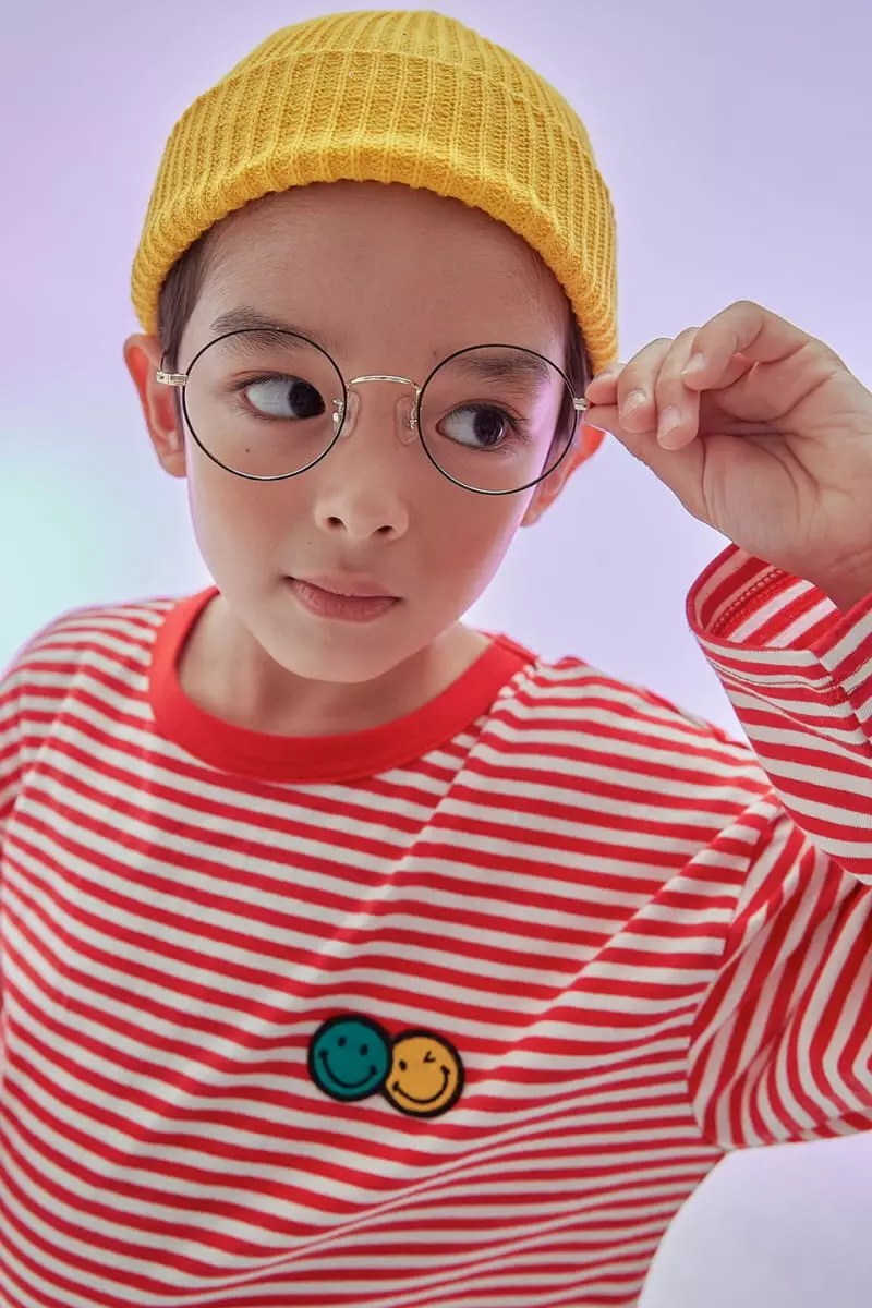 Kokoyarn - Korean Children Fashion - #magicofchildhood - Smile Stripes Tee - 10