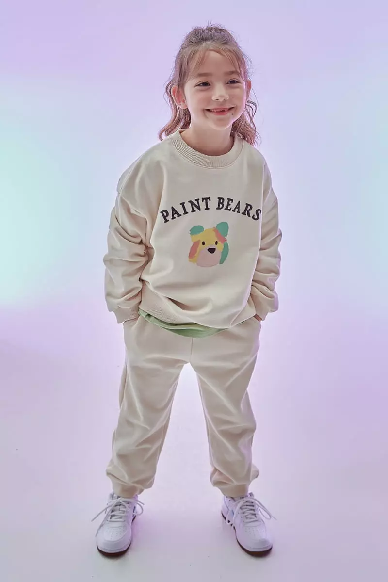 Kokoyarn - Korean Children Fashion - #minifashionista - Bear Top Bottom Set - 5
