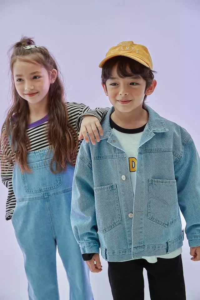 Kokoyarn - Korean Children Fashion - #prettylittlegirls - Jade Denim Overalls  - 5