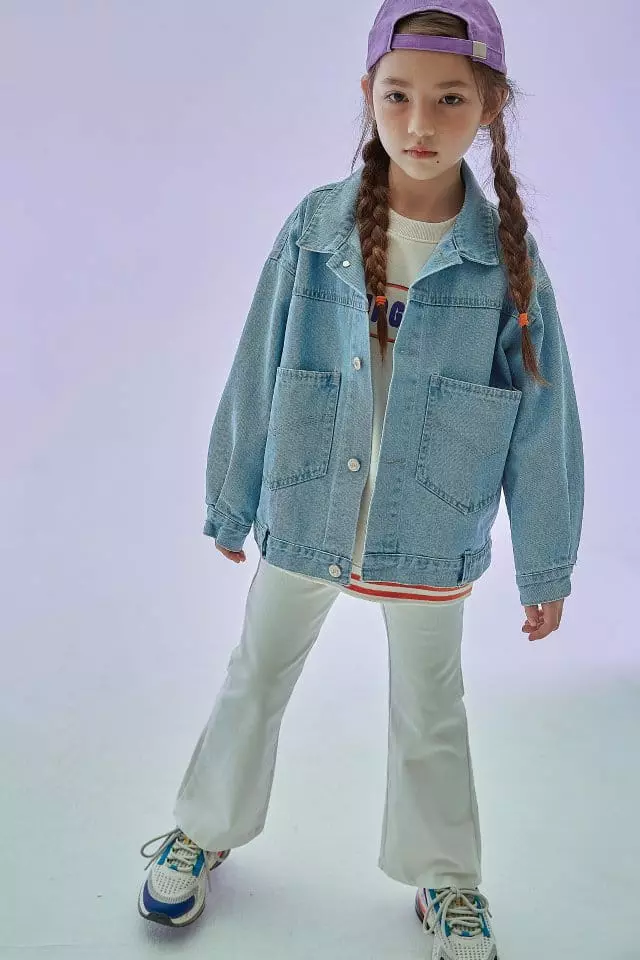 Kokoyarn - Korean Children Fashion - #todddlerfashion - Spring Denim Jacket - 5
