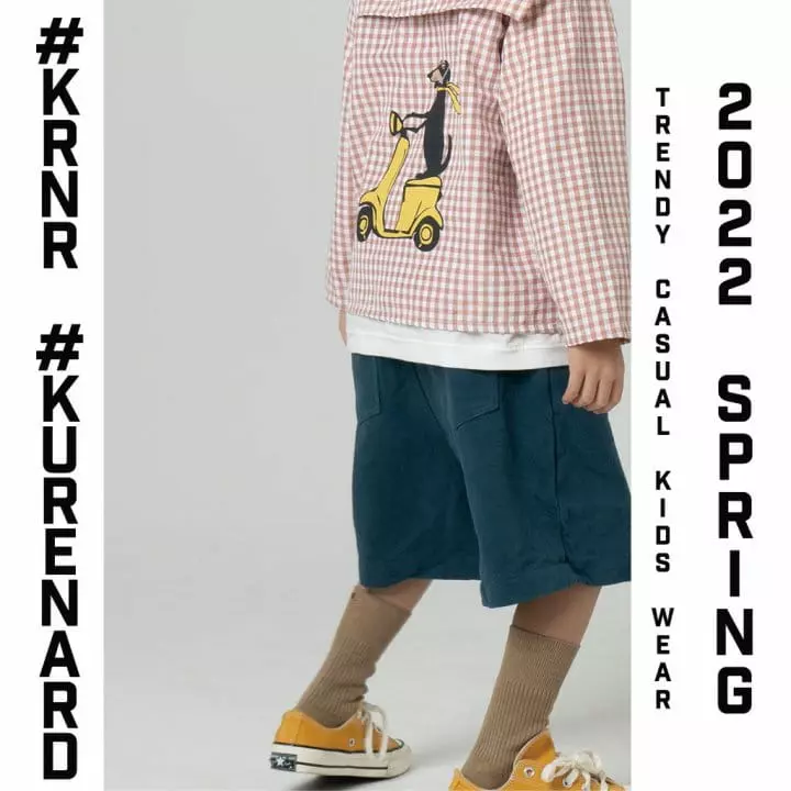 Kurenard - Korean Children Fashion - #Kfashion4kids - Check Rider Dog Shirt - 7