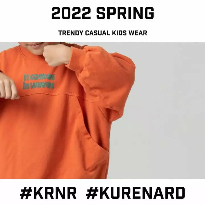 Kurenard - Korean Children Fashion - #kidzfashiontrend - Wave Pouch Sweatshirt - 5