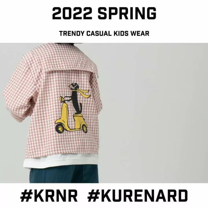 Kurenard - Korean Children Fashion - #littlefashionista - Check Rider Dog Shirt - 8