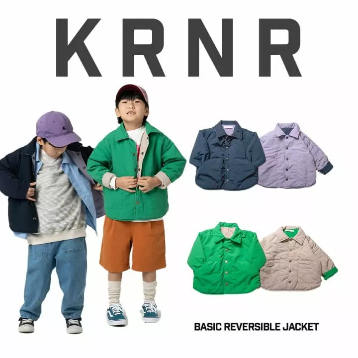 Kurenard - Korean Children Fashion - #magicofchildhood - Basic Reversible Jacket