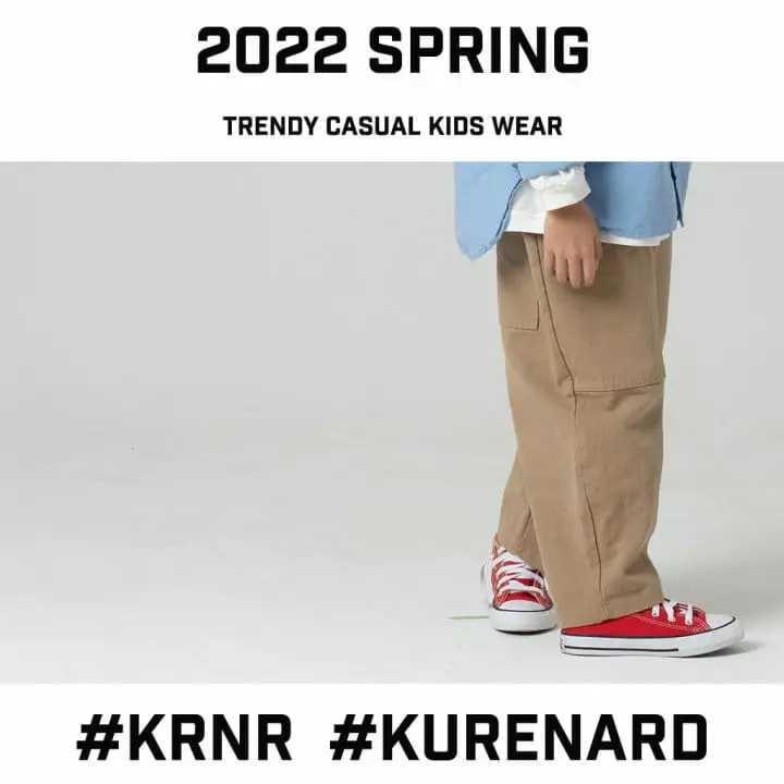 Kurenard - Korean Children Fashion - #minifashionista - Big Pocket Chino Pants - 4