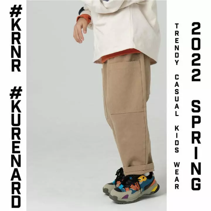 Kurenard - Korean Children Fashion - #toddlerclothing - Big Pocket Chino Pants - 6