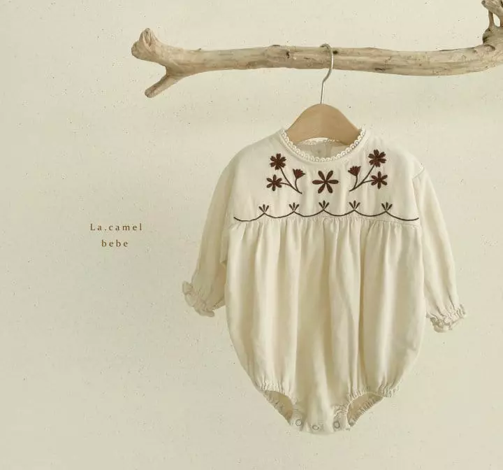 La Camel - Korean Baby Fashion - #onlinebabyshop - Shabi Bodysuit - 5