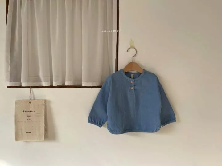La Camel - Korean Children Fashion - #stylishchildhood - Denim Shirt - 4