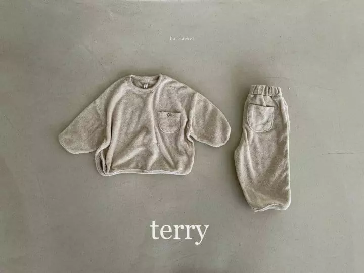 La Camel - Korean Children Fashion - #childofig - Butter Top Bottom Set - 2