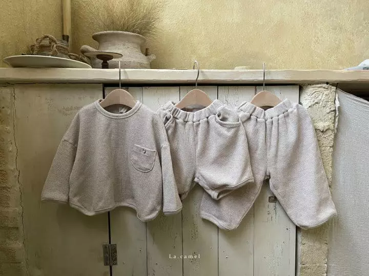 La Camel - Korean Children Fashion - #childofig - Butter Top Bottom Set - 3