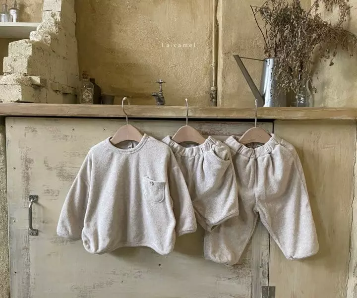 La Camel - Korean Children Fashion - #childofig - Butter Top Bottom Set - 4