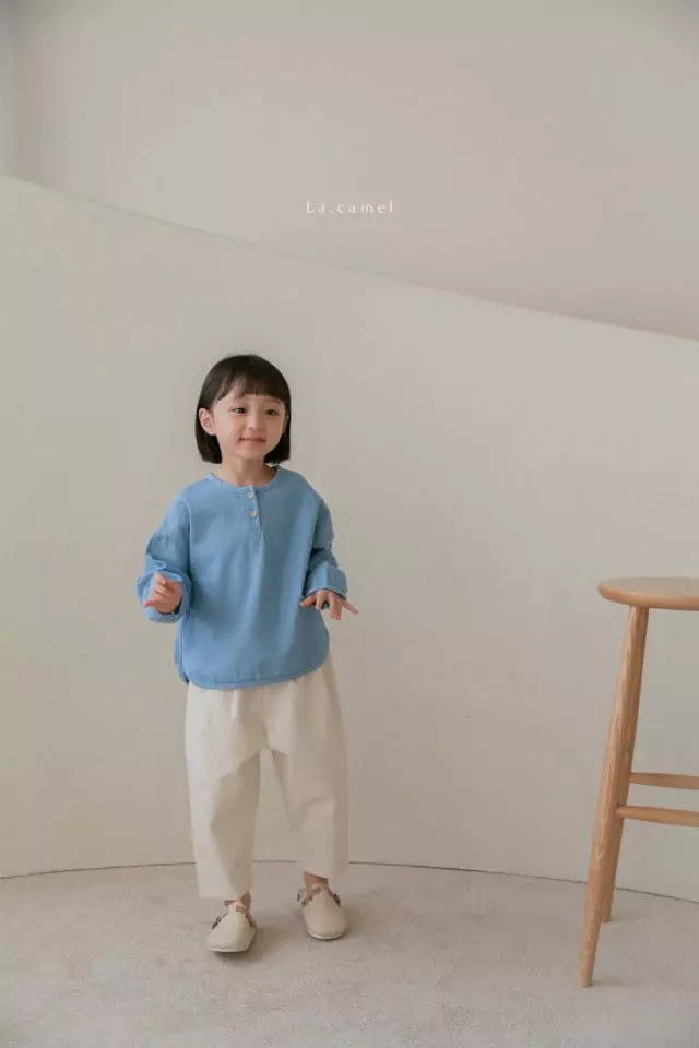 La Camel - Korean Children Fashion - #kidsshorts - Denim Shirt - 9