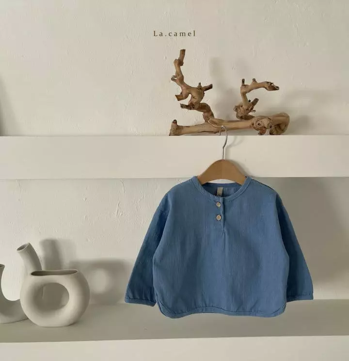 La Camel - Korean Children Fashion - #todddlerfashion - Denim Shirt