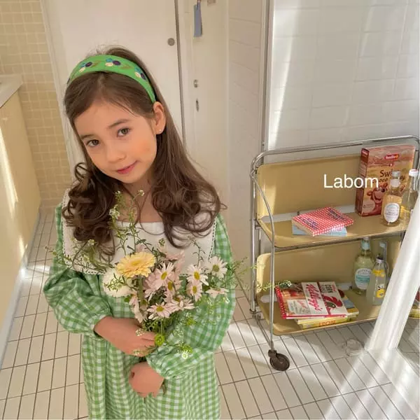 Labom - Korean Children Fashion - #childrensboutique - Celery Check One-piece - 4