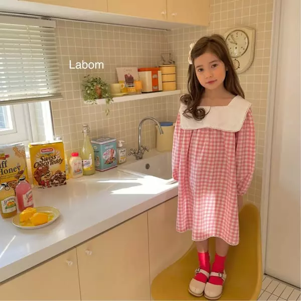 Labom - Korean Children Fashion - #fashionkids - Celery Check One-piece - 6