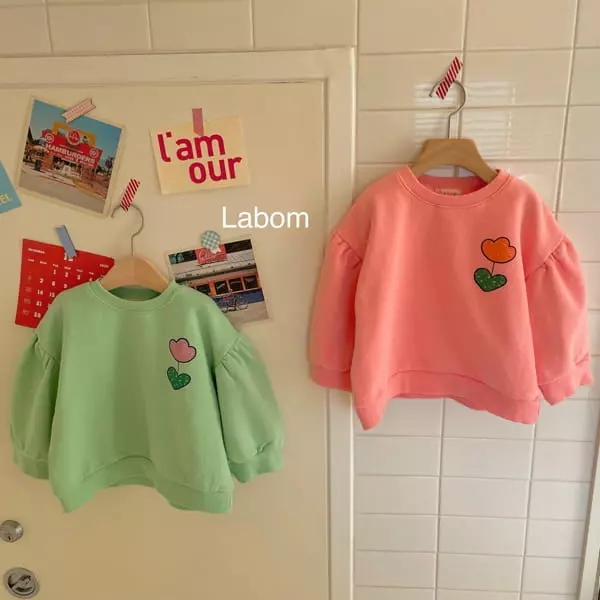 Labom - Korean Children Fashion - #prettylittlegirls - Tulip Puff Sweatshirt - 12