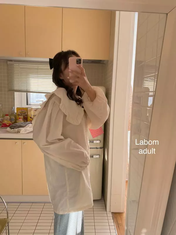 Labom - Korean Women Fashion - #momslook - Mom Miu Collar Blouse - 8