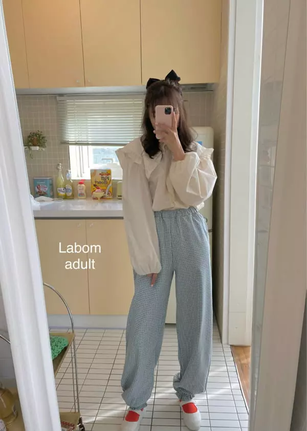 Labom - Korean Women Fashion - #pursuepretty - Mom Miu Collar Blouse - 12