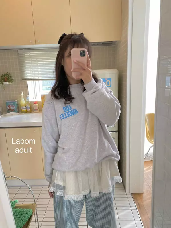 Labom - Korean Women Fashion - #vintagekidsstyle - Mom Los Angeles Tee - 10
