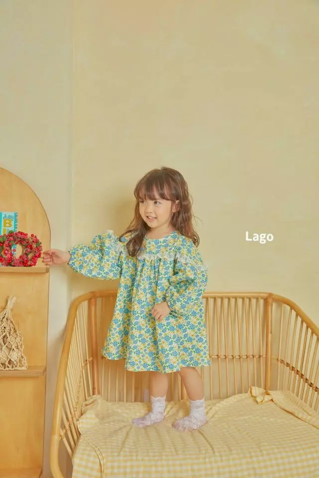 Lago - Korean Children Fashion - #Kfashion4kids - Rosa One-piece