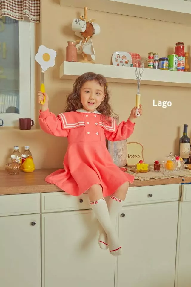 Lago - Korean Children Fashion - #prettylittlegirls - Sailor One-piece - 4