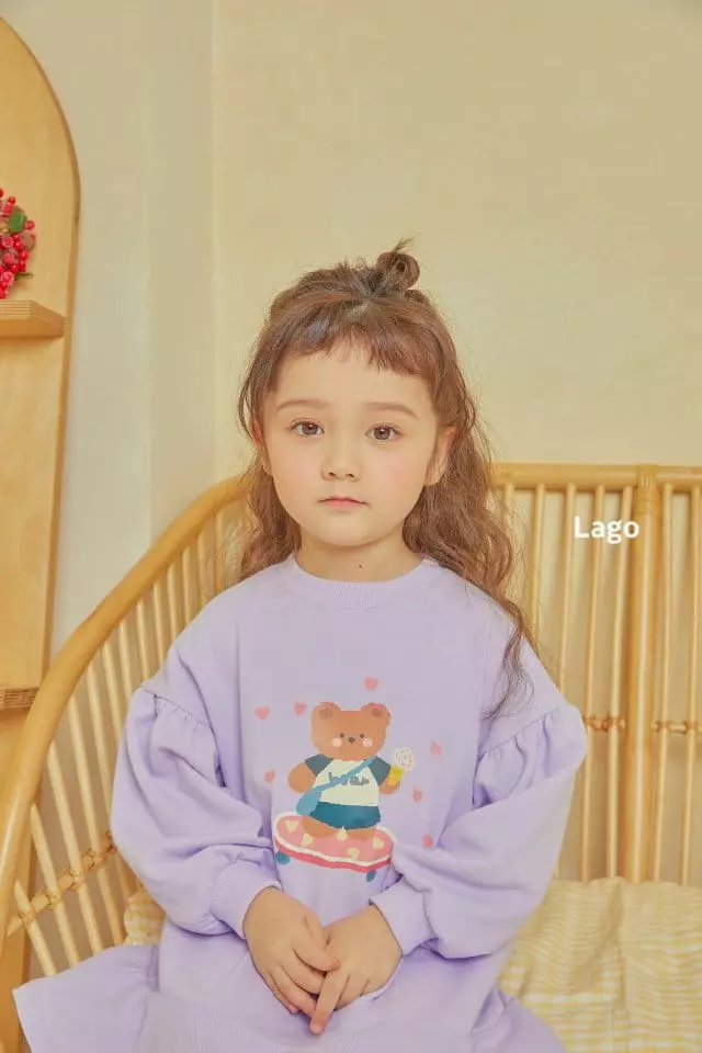 Lago - Korean Children Fashion - #childofig - Board Bear One-piece - 4