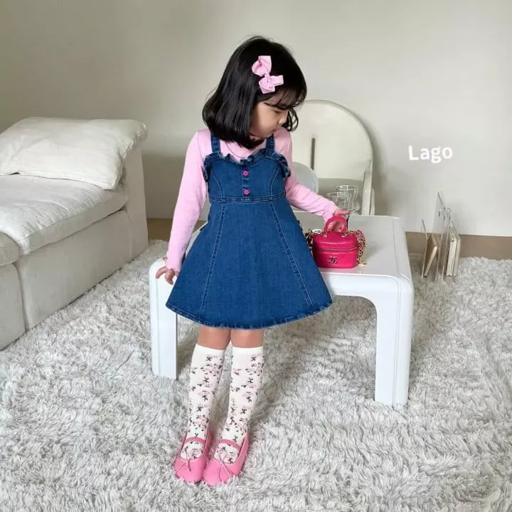 Lago - Korean Children Fashion - #childofig - Bobo Denim One-piece - 2