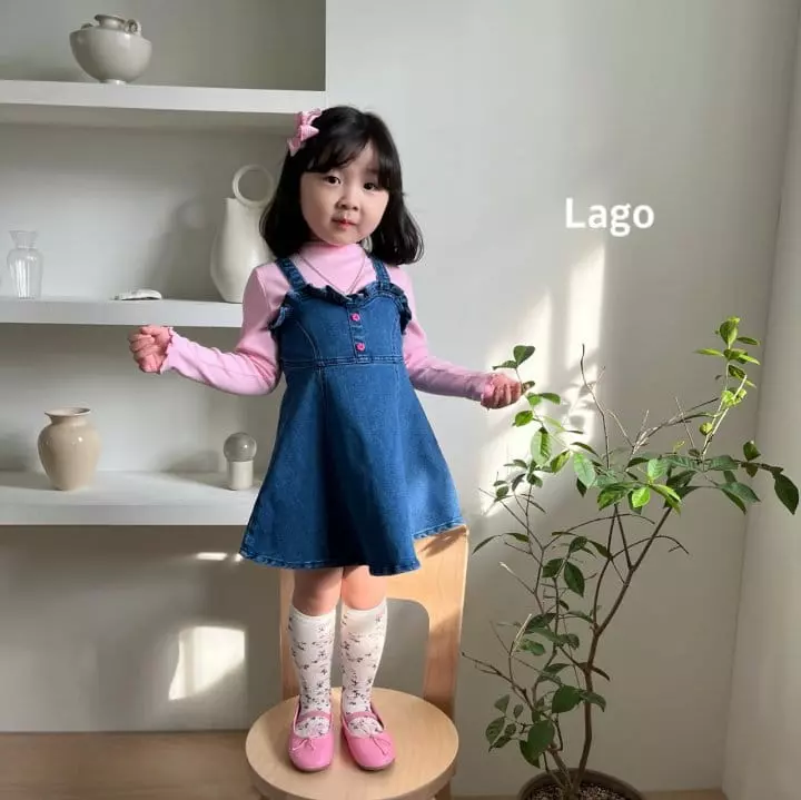 Lago - Korean Children Fashion - #childofig - Bobo Denim One-piece - 3