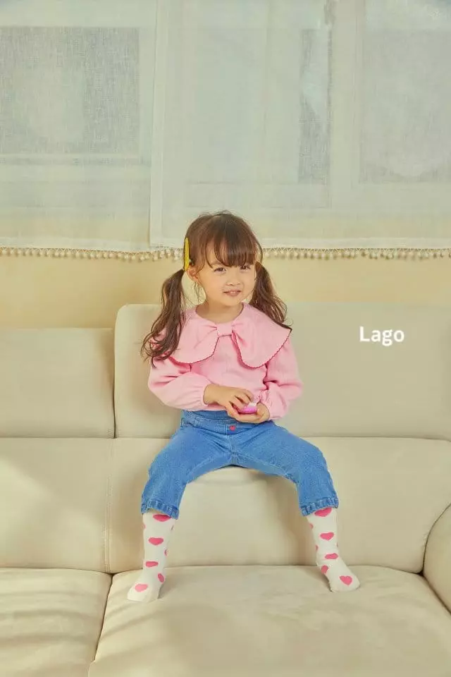 Lago - Korean Children Fashion - #childrensboutique - Ribbon Tee - 2
