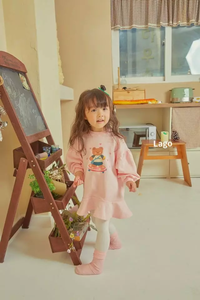 Lago - Korean Children Fashion - #designkidswear - Board Bear One-piece - 6