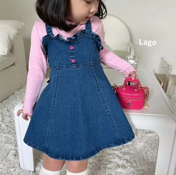 Lago - Korean Children Fashion - #designkidswear - Bobo Denim One-piece - 5