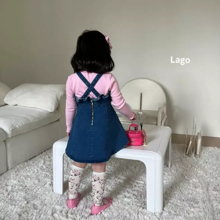 Lago - Korean Children Fashion - #discoveringself - Bobo Denim One-piece - 6