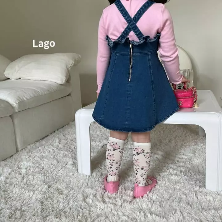 Lago - Korean Children Fashion - #fashionkids - Bobo Denim One-piece - 7