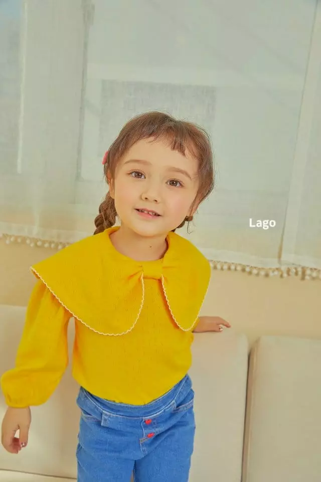Lago - Korean Children Fashion - #kidsshorts - Ribbon Tee - 6
