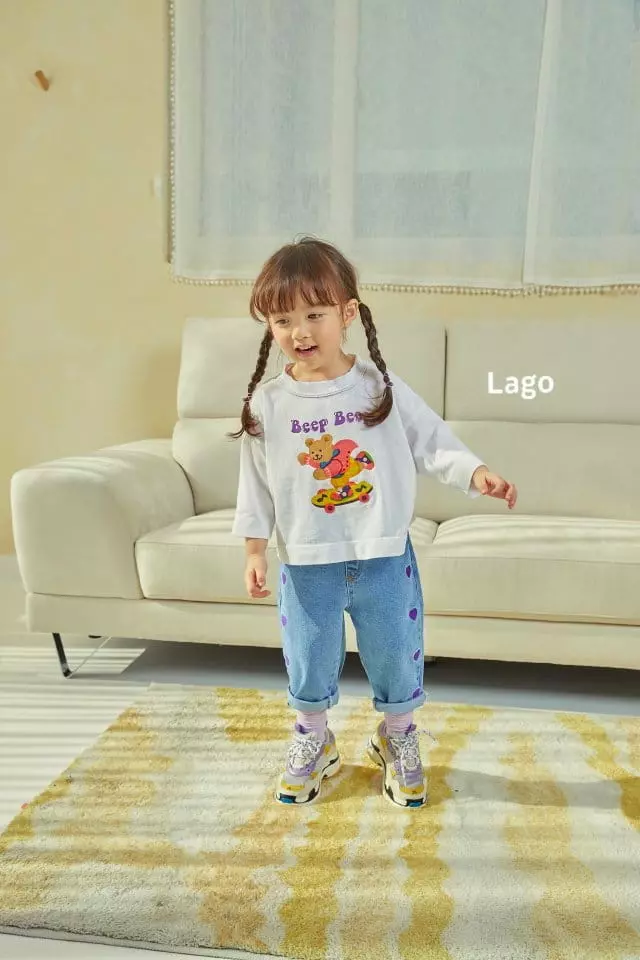 Lago - Korean Children Fashion - #kidzfashiontrend - Bib Board Tee - 7