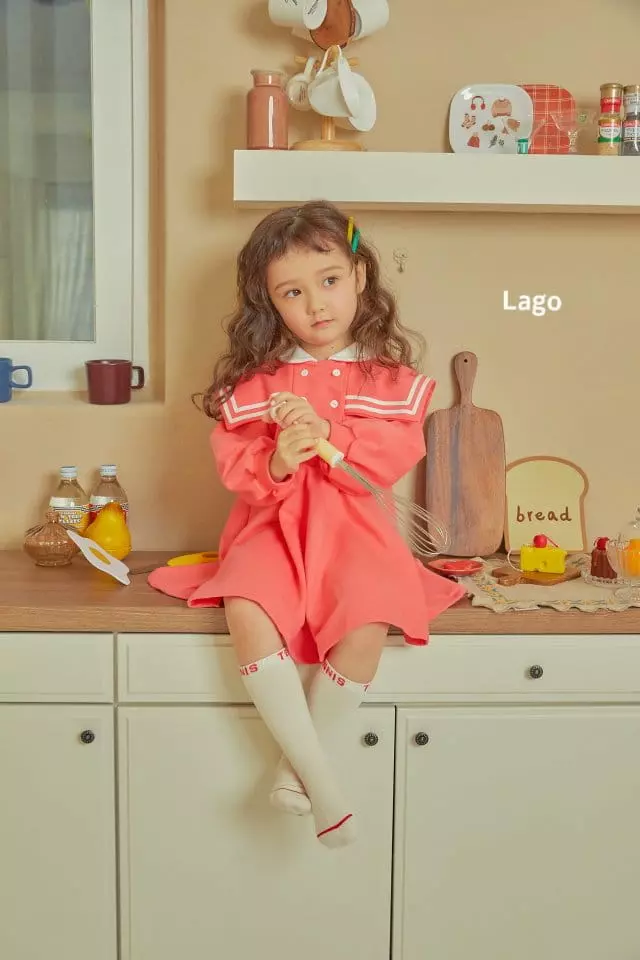 Lago - Korean Children Fashion - #prettylittlegirls - Sailor One-piece - 3