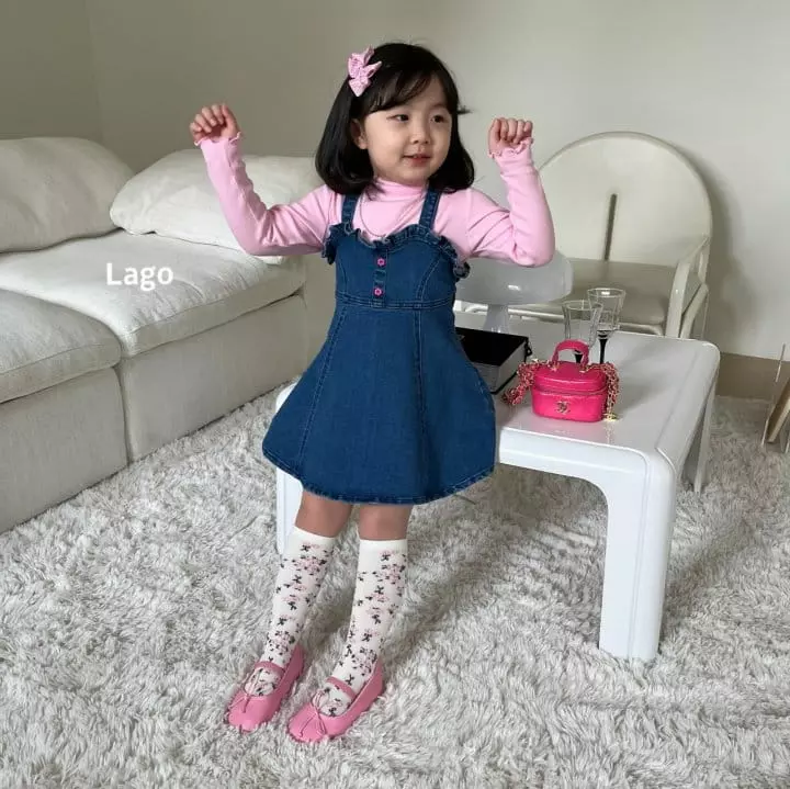 Lago - Korean Children Fashion - #prettylittlegirls - Bobo Denim One-piece