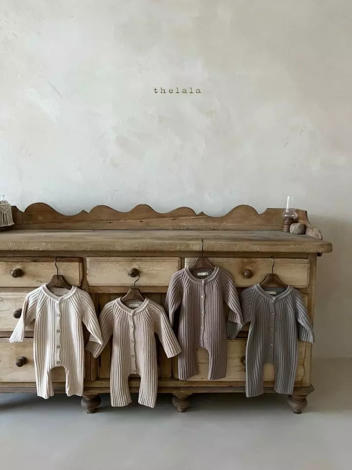 Lala - Korean Baby Fashion - #babyboutique - Open Knit Bodysuit - 5