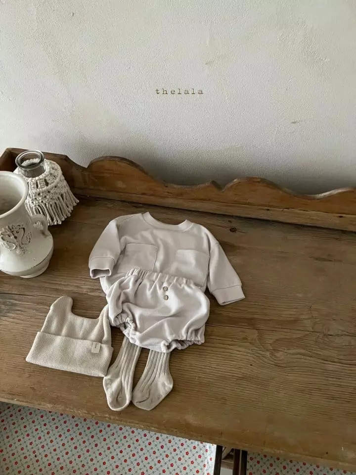 Lala - Korean Baby Fashion - #babyboutique - Mini Pocket Top Bottom Set - 8