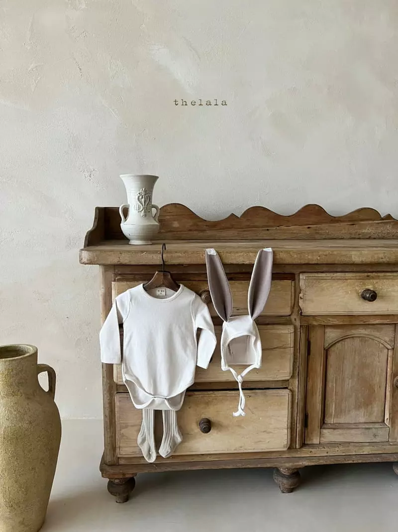Lala - Korean Baby Fashion - #babyboutique - Born Rabbit Bodysuit with Bonnet  - 9