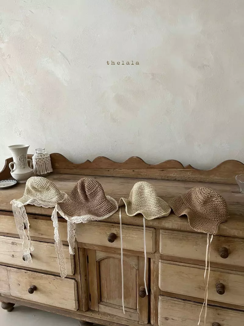 Lala - Korean Baby Fashion - #babyboutique - Lace Rattan Bonnet - 2